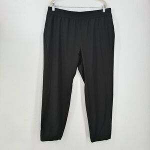 Prana Black Pull On Straight Leg Pants Drawstring Cinch Tie Men’s Size XXL